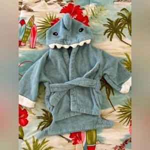 Baby bathrobe cute baby shark bath towel